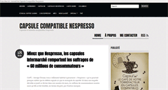 Desktop Screenshot of capsules-compatibles.fr